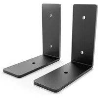 HEVVA Regalwinkel FREIBERG 10 cm Tief 2er Set Schwarz