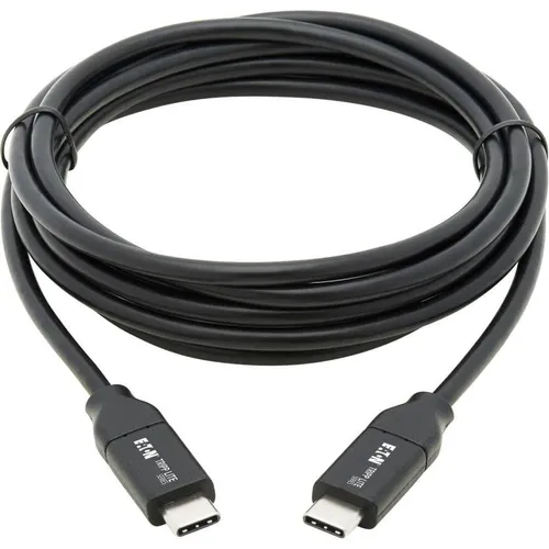 Eaton TRIPPLITE USB-C Cable M/M USB 2.0 5A Rated USB-IF Certified Thunderbolt 3 2M 6,6 ft (2 m, USB 2.0, 100 W) (U040-C2M-C-5A)