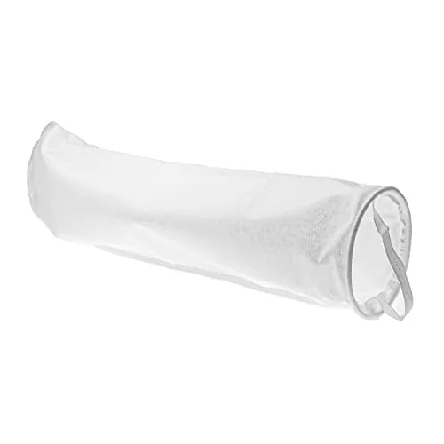 vhbw Universal Filtersocke für Aquarien, Pools, Skimmer - Filterbeutel, Polypropylen, 18 x 81 cm, 100 Mikrometer, Weiß
