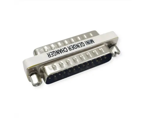 VALUE Mini Gender Changer, 25pol. Stecker-Stecker Computer-Adapter D-Sub 25-polig (DB-25) Männlich (Stecker) zu D-Sub 25-polig (DB-25) Männlich (Stecker)