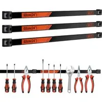 CCLIFE 6tlg Magnetleiste für Werkzeuge 45cm - Effiziente 6-teilige Magnetische Werkzeughalter zur optimalen Organisation in Werkstätten. Robuste Konstruktion für eine sichere und platzsparende Aufbewahrung von Werkzeugen.