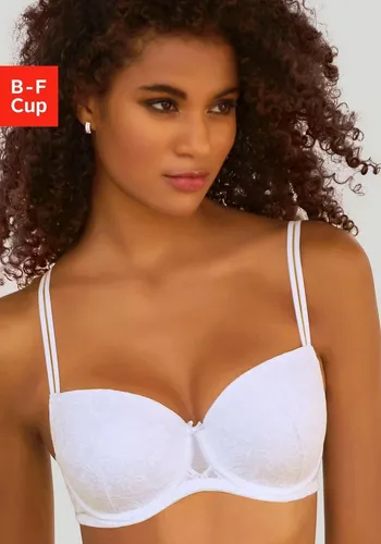 LASCANA Balconnet-BH für Damen, Gr. 70, Cup C, weiß von LASCANA