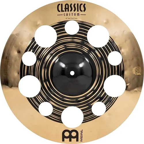 Meinl Classics Custom Dual 18 Zoll Trash Crash Becken - 18 Zoll Schlagzeug Becken mit explosiver Ansprache und großem dynamischen Spielbereich – ideal für Akzente und Stacks, hergestellt in Deutschland mit umweltfreundlicher Energie.
