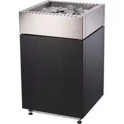 Harvia QUBE Saunaofen 15.0 kW - Saunaofen für Saunakabinen von 9-25 m³, aus Edelstahl mit höhenverstellbaren Füßen für flexible Nutzung, ideal für entspannende Saunaerlebnisse.