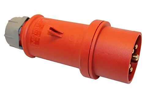 CEE Stecker Starkstrom MENNEKES 16A 5-polig 400V IP44 rot