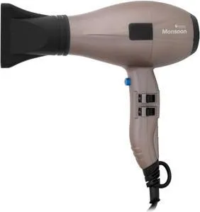 Professioneller Haartrockner Monsoon 2000-2400 W mit Keramikbeschichtung, Kaltlufttaste und Volumendiffusor
