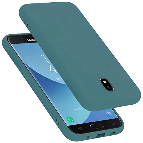 Produktbild Cadorabo Hülle kompatibel mit Samsung Galaxy J5 2017 Hülle Silikon Handyhülle für Galaxy J5 2017 Case aus flüssigem Silikon- Kratzfeste und stoßfeste dünne TPU Schutzhülle - Liquid GRÜN