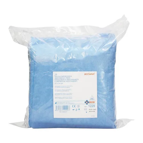 Beese Medical unsterile Saugkompressen 25 Stück 10 x 20 cm