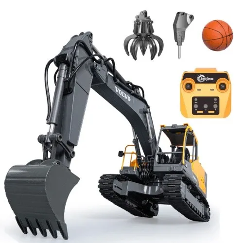 s-idee® E598-003 1/16 VOLVO licensed Rc Schaufelbagger + drei Werkzeuge 15 Kanal