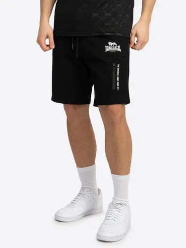 Lonsdale London Havant Männer Short schwarz L - Herren-Shorts, lässige Streetwear mit Regular Fit und mittlerer Bundhöhe, ideal für den Alltag oder Freizeitaktivitäten.