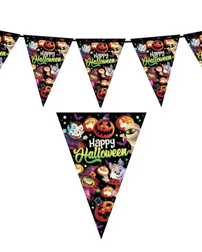 Horror-Shop Hängedekoration Kleine Monster Halloween Girlande