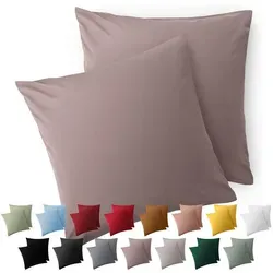 Blumtal Kissenbezug 80 x 80, 2 Stück in beige von Blumtal