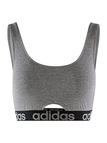 adidas Damen Scoop Bralette-Sport Active Comfort Cotton Bustier