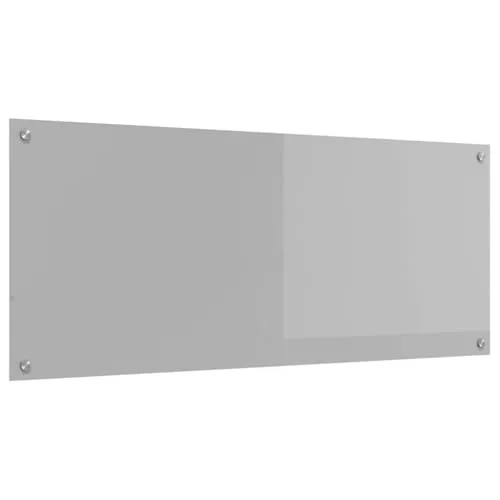 vidaXL Küchenrückwand Lichtgrau 120x50 cm - Eleganter Spritzschutz aus Hartglas - Sonstige Wanddekoration: Robuster, hitzebeständiger Küchenspritzschutz aus gehärtetem Glas, der Wände schützt und deiner Küche einen modernen Look verleiht.