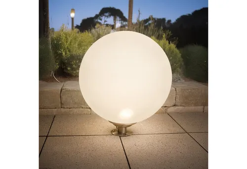 esotec Solarkugel Liana 50 CCT multicolor - Gartenleuchte mit IR-Fernbedienung, 10 Lichtfarben und leistungsstarkem Solarmodul. Ideal für stimmungsvolle Beleuchtung im Garten, auch an trüben Tagen.