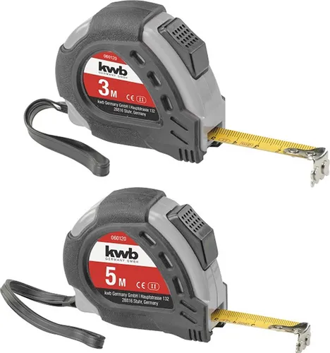 kwb 060120 Tape measure 5 m Steel, Plastic