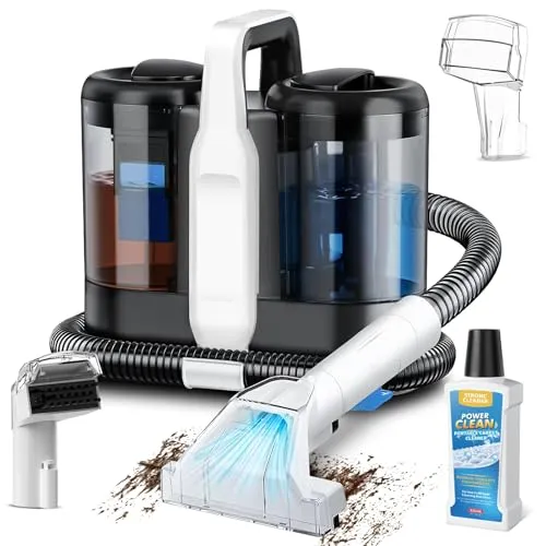 Polsterreiniger Gerät, 600W Teppichreiniger Nasssauger mit 18kPa Saugkraft