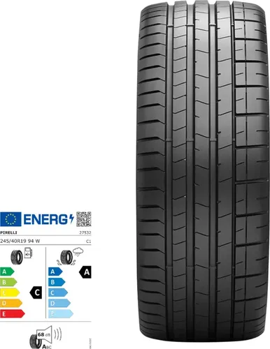 Pirelli P-Zero FSL - 245/40R19 94W - Hochleistungs Sommerreifen - Autoreifen mit exzellenter Nasshaftung (A) und kraftstoffeffizientem Design (C) für sicheres Fahren bei allen Bedingungen.