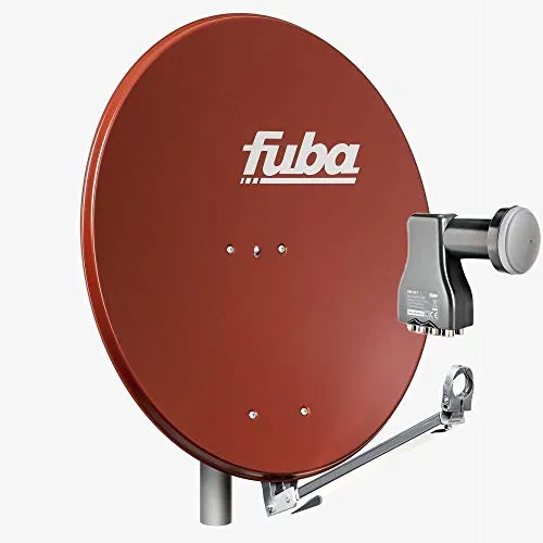 Fuba Satellitenschüssel Komplettset 8 Teilnehmer DAL 808 R - Premium SAT-Komplettanlage für bis zu 8 Teilnehmer, inklusive HDTV, UHD (4K/8K) und 3D. Montagefreundlich mit robuster Bauweise und optimaler Mobilfunkabschirmung.