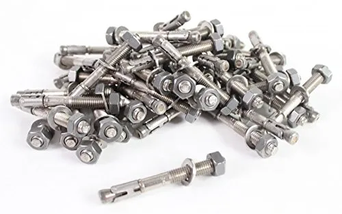myMAW Schwerlastdübel M10 - 50 Stück Edelstahl A4 - Ankerbolzen für höchste Ansprüche: Robuste Edelstahl A4 Schwerlastdübel mit M10 Gewinde, ideal für sichere Befestigungen in Beton und anderen Materialien.