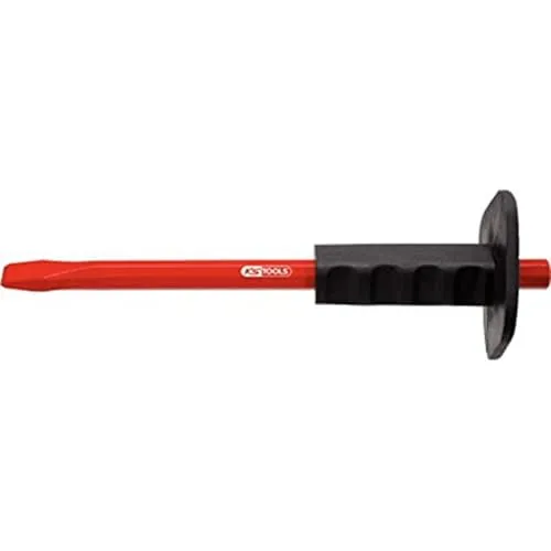 KS Tools 156.0536 Flachmeißel mit Handschutzgriff, 8-kant, 300mm