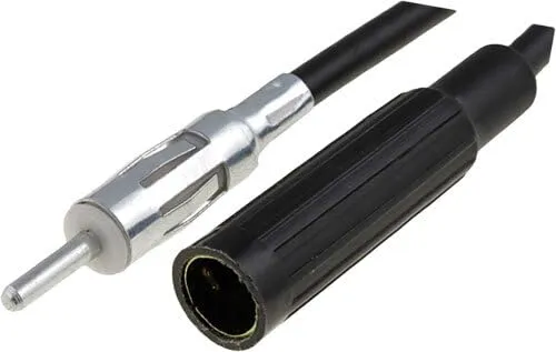 Audioproject A233 - Auto-Radio Antennen-Verlängerung 250 cm - 2,5m - KFZ Koax Antennen-Kabel DIN Adapter Stecker - DIN Buchse - FM UKW kompatibel für VW Audi Opel Ford