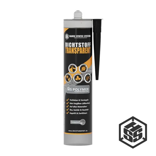 Dichtstoff TRANSPARENT Klebstoff Transparente Dichtmasse Versiegelung Fugen