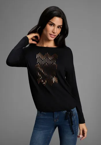 Longsleeve LAURA SCOTT Damen, Schwarz von Laura Scott