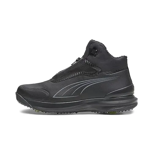 PUMA Golfschuh DRYLBL Boot Spikes Schwarz Herren UK 7,5 - Sportschuhe mit integrierter DRYLBL Technologie für optimalen Regen- und Rutschschutz beim Golfspielen.