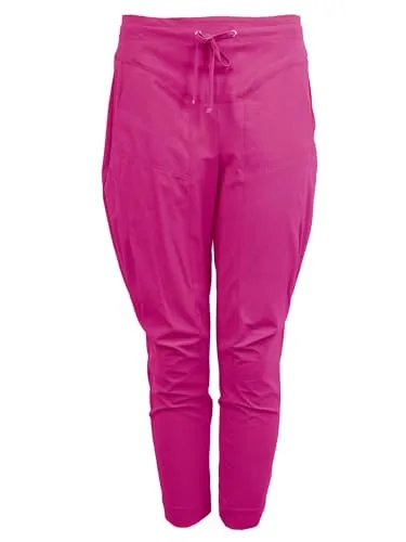 Raffaello Rossi Damen Jogpants Gira Comfort Fit 7/8-Länge in Pink - Bequeme 7/8-Jogpants mit Tunnelzugbund und seitlichen Taschen. Ideal für entspannte Tage und lässige Outfits. Perfekt für den Alltag oder die Freizeit.