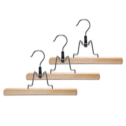 Zeller 17111 Gürtelhalter, Buche/Metall verchromt, ca. 43 x 6 x 18 cm