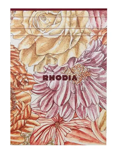 EXACOMPTA Einsteck-Fotoalbum Notizblock A5 70 Blatt liniert elfenbein 90g - Blumen 120031C, Rhodia, Blöcke, Hefte und Notizbücher