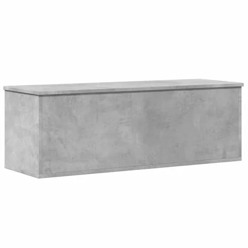 vidaXL Truhe Betongrau 102x35x35 cm - Badezimmerschrank mit viel Stauraum für Kleidung und Spielzeug, vielseitig einsetzbar als Couchtisch oder Beistelltisch, langlebig und feuchtigkeitsbeständig.