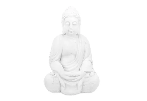 Relaxdays Buddha Figur sitzend, 70 cm hoch - Wetterfeste Garten Dekofigur - Gartenstatuen: Sitzende Buddha Figur aus wetterfestem Polyresin, ideal für Garten, Balkon und Terrasse. Mit 70 cm Höhe bringt sie Ruhe und Gelassenheit in jeden Außenbereich.