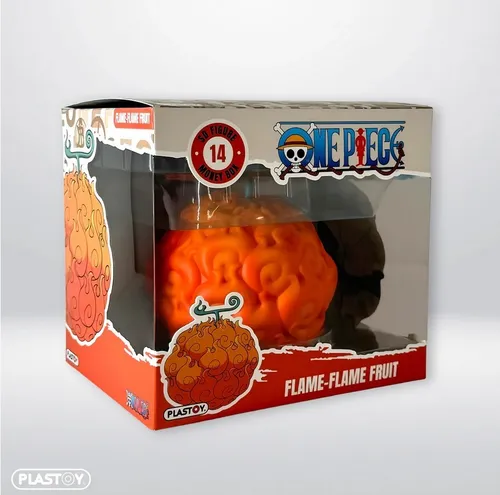 Plastoy 80192 One Piece Flame-Flame Frucht 12 cm NEU OVP Spardose