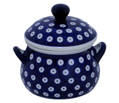 Original Bunzlauer Marmeladentopf/Schmalztopf 0.35 Liter im Dekor 42