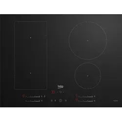 Beko HII74700UF Einbau-Induktionskochfeld, 4 Brenner, 70 cm, Schwarz - Schwarz