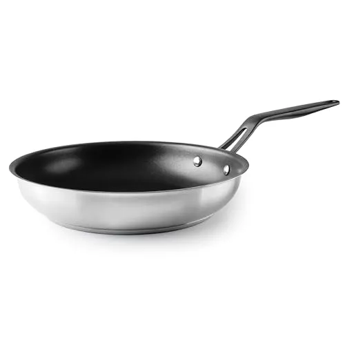 LACOR Origin Antihaft-Bratpfanne 28cm - Hochwertige Edelstahl-Pfanne mit QuanTanium® Antihaftbeschichtung für gesundes Kochen. Ideal für alle Herdarten, inklusive Induktion und backofenfest.