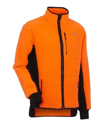 KOX Faserpelzjacke Orange/Schwarz Größe 62/64 in orange von KOX