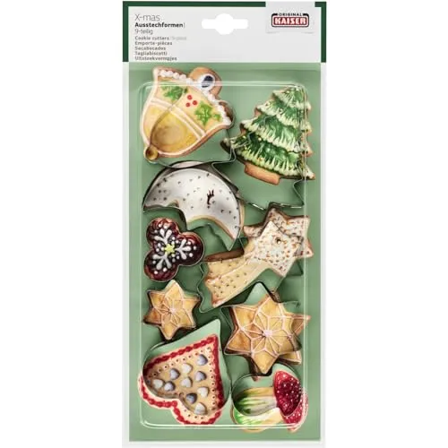 Original Kaiser 2300612867 Keksausstecher, Plätzchenausstecher, Cookie Cutter, zum Ausstechen von Plätzchen, Keksen, Fondant, Blechstahl, Silber