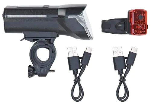 Prophete LED Fahrrad Akku-Beleuchtungs-Set 100/50/25 Lux