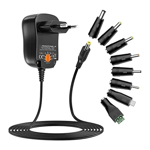 12W Universal Netzteil mit 8 DC-Steckern
