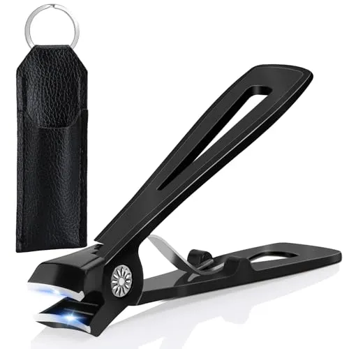 Euqvunn Nagelknipser für dicke Nägel, Nagelzwicker Fußnägel, Fingernagel Knipser mit 16 mm breiter Kieferöffnung, Edelstahl Nail Clipper, groß Fußnagelknipser für Senioren Männer Frauen