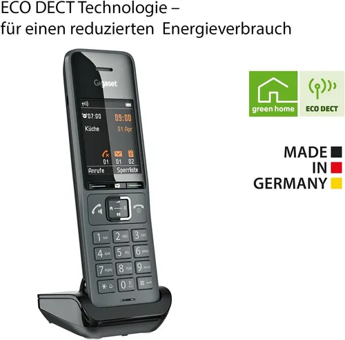 Gigaset COMFORT 520HX – Kabelloses DECT-Mobilteil mit Ladeschale - Festnetztelefone, kabelloses Design für flexiblen Einsatz, ideal für Zuhause oder Büro.
