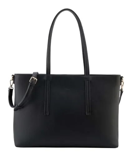 Seidenfelt Eiby Shopper Tasche 45 cm schwarz - Elegante Handtasche mit 45 cm, perfekt für den Alltag und aus hochwertigem Material gefertigt.