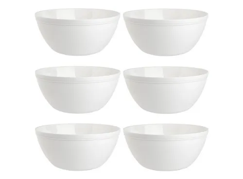 Engelland Müslischüssel Plastikschale, 900 ml, PP-Kunststoff (BPA-frei), (Vorteils-Set, 6-tlg), spülmaschinengeeignet, mikrowellengeeignet, Ø 16 cm, BPA-frei