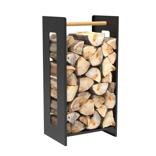 Kaminholzregal Edelstahl Massiv Pulverbeschichtet