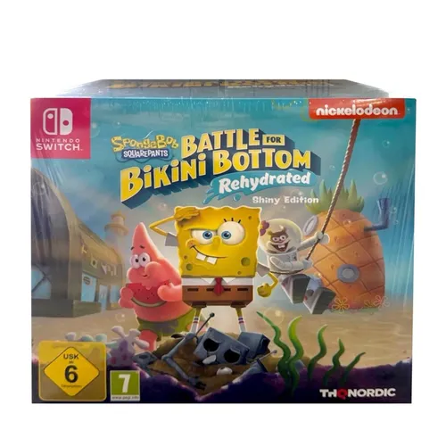 Spongebob SquarePants: Battle for Bikini Bottom - Rehydrated Shiny Edition [Nintendo Switch] - Switch Adventure Game mit originalgetreuem Remake, brandneuem Mehrspieler-Modus und exklusiven Inhalten wie einer 8