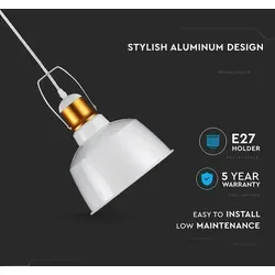 pz Vintage Pendant White 1 - Stilvolle Vintage Pendelleuchte - Lampen, mit elegantem Design und warmem Licht für eine gemütliche Atmosphäre in Ihrem Zuhause.
