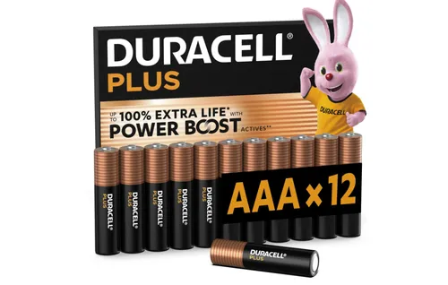 Alkalibatterien mini AAA 1,5V Packung 12 Stück Duracell MN2400POWER/B12 